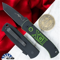 Protech Emerson CQC7 Auto USN GXIII Green & Black G-10 Prototype