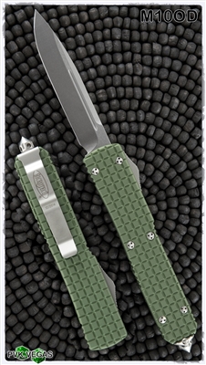 Microtech Ultratech D/A OTF Frag Grip S/E OD Green Stonewash Blade