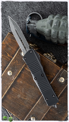 Microtech Troodon Signature Series 138-16 Damascus Ringed HW