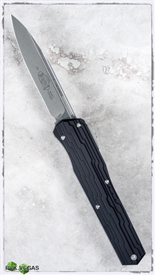 Microtech Cypher D/A OTF 241-10 S/E Stonewash Blade Black Handle