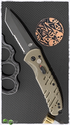 Gerber Propel Downrange Auto OD Green, Black Serrated Blade