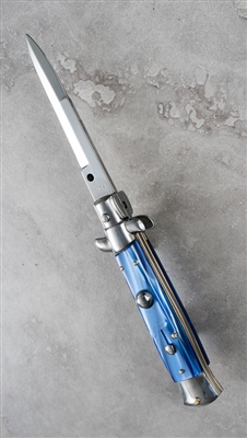 AB 7" Italian Stiletto Bayonet Blue Acrylic (18CM)