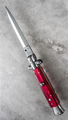 AB 9" Italian Stiletto Dagger Red Pearlex (23CM)