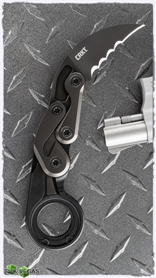 CRKT Provoke Kinematic Morphing Karambit Folding Knife Serrated