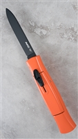 AKC Concord 077 D/A OTF Black S/E Blade Orange Handle