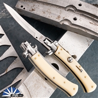 AKC-World 9" Curved Stiletto, Persian Blade, Imitation Ivory (23CM)