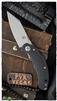 Bastinelli Creations D Vil Mini Dragotac, 2.875" M390 Stonewashed Wharncliffe Blade, Black G10 and Bronze Titanium Handles