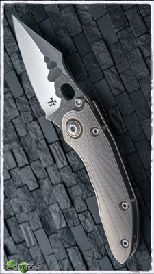 Borka Custom Mini Stitch Rock Grind Satin Blade w/ Flag Engraved Handle