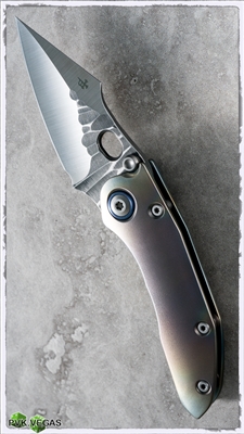 Borka Blades Custom Mini Stitch Folder Rock Grind Blade Peel Handle