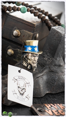 Bony Buddy Russia "Uncle Sam" Brass & Bronze Bead