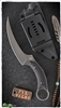 Bastinelli Creations Mako Fixed Blade N690Co Black PVD, Black G10 Handle Kydex Sheath