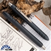 Blackside Customs Pen - Aircraft Aluminum, Midnight Blue, Ti Clip