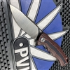 Bestech Knives BG22C-2 Bobcat Flipper Knife D2 Two-Tone Satin/Black Blade, Smooth Black & Red G10 Handles, Liner Lock