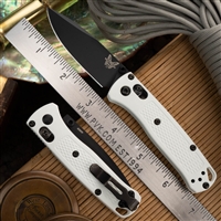 Benchmade 533BK-1 Mini Bugout Black Drop Point White Grivory