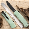 Benchmade 5370BK-03 Shootout OTF CPM-CruWear Black DLC Tanto Blade, Mint Grivory Handles