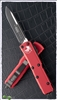 Microtech UTX-85 231-1RD Single Edge Black Blade, Red Handle