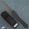 Microtech Combat Troodon Delta, DLC Tanto Blade, Black Frag Handle, DLC HW W/Sheath