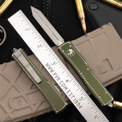 Microtech UTX-70 Spartan 249-10DOD Apocalyptic Spartan Distressed OD Green