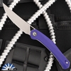 CIVIVI Lazar Front Flipper, Stonewash Blade,  Purple  G10 Scales