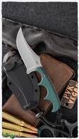 CRKT Folts Minimalist Persian Neck Knife Green G-10