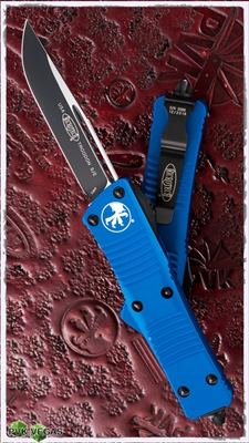 Microtech Troodon S/E 139-1BL Black Blade Blue Handle
