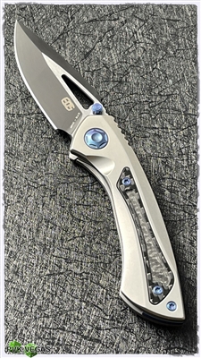 EOS Dorado S Black Blade Satin Handle W/Blue Anodized Accents