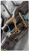 EOS Titanium Carabiner Bronze Finish with Blue Hardware