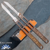 EOS Custom Scalpel, #14 Blade, Bronze Ano Skeletonized Handle PVK Exclusive
