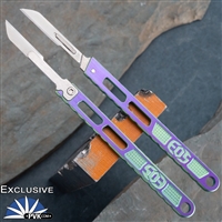 EOS Custom Scalpel, #14 Blade, Joker Ano Skeletonized Handle PVK Exclusive