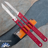 EOS Custom Scalpel, #14 Blade, Red Cerakote Skeletonized Handle PVK Exclusive