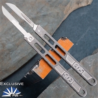 EOS Custom Scalpel, #14 Blade, Stonewash Skeletonized Handle PVK Exclusive