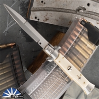 Frank B Italian Stiletto 9" Bayonet Blade Bone (23CM)