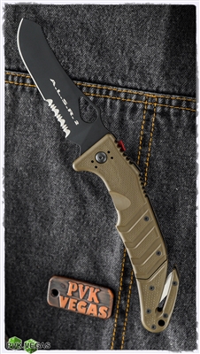 Ruko-Fox Knives A.L.S.R. 2 Air Land & Sea Rescue Black & OD Green