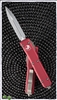 Microtech Ultratech 122-4RD Double Edge Satin Blade, Red Handle