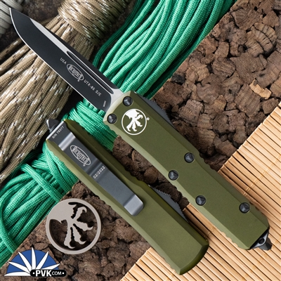 Microtech UTX-85 S/E 231-1OD Black Blade OD Green Handle