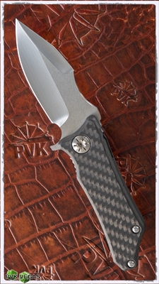 Guardian Tactical Exilis, Carbon Fiber Scales, 154CM Hand Ground by Marfione Customs