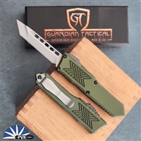 Guardian Tactical GTX-025 12-8521 Tanto Stonewash Blade, OD Green Handle