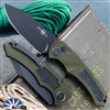 Heretic Knives Pariah Auto, Magnacut Black Blade, OD Green Handle