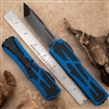 Heretic Knives Colossus Magnacut DLC Tanto, Blue Handle