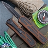 Heretic Knives Colossus Magnacut DLC Double Edge, Red Handle