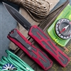 Heretic Knives Colossus Magnacut DLC Double Edge, Red Handle