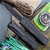 Heretic Knives Colossus Magnacut DLC Double Edge, Black Handle, Tactical