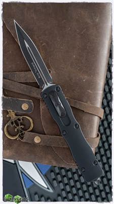 Microtech Dirac 225-1T Double Edge Tactical Black Standard Blade Black Handle & Hardware