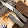 Jack Wolf Knives Sharpshooter Jack Satin Blade, Jigged Ti Handle