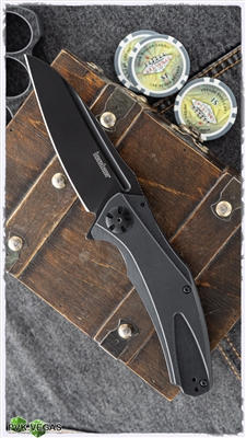 Kershaw Natrix XL Sub-Frame Lock, Black G-10, 3.75" Black Blade