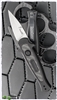 Kershaw Launch 12CA Mini Stiletto Auto, Black Aluminum W/Carbon Fiber, Stonewashed CPM-154