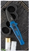 Kershaw Launch 12CA Mini Stiletto Auto, Blue Aluminum W/Carbon Fiber, Black CPM-154