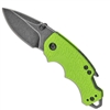 Kershaw 8700LIMEBW Shuffle Multi-Function Folding Knife 2.4" Blackwash Plain Blade, Lime GFN Handles