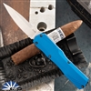 Kershaw Livewire 9000BLU Stonewash Spear Point, Blue Handle