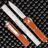 Microtech Ultratech S/E 121-10OR Stonewash Blade Orange Handle